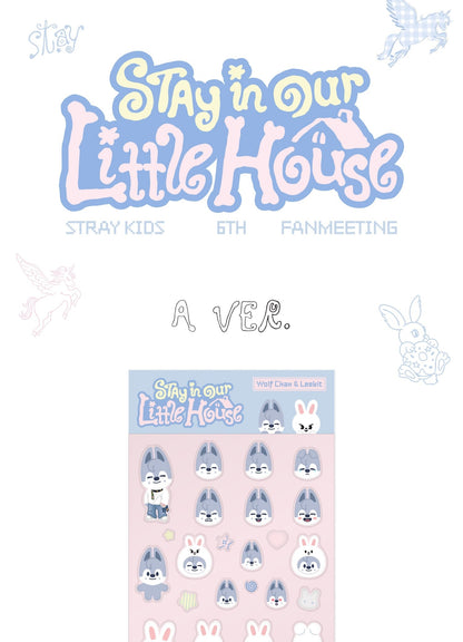 (PRE-ORDER 2026-07-30) Stray Kids - 6th Fanmeeting [STAY in Our Little House] SKZOO 3D STICKER (4 Versions)(POB Included Based on Order Amount).