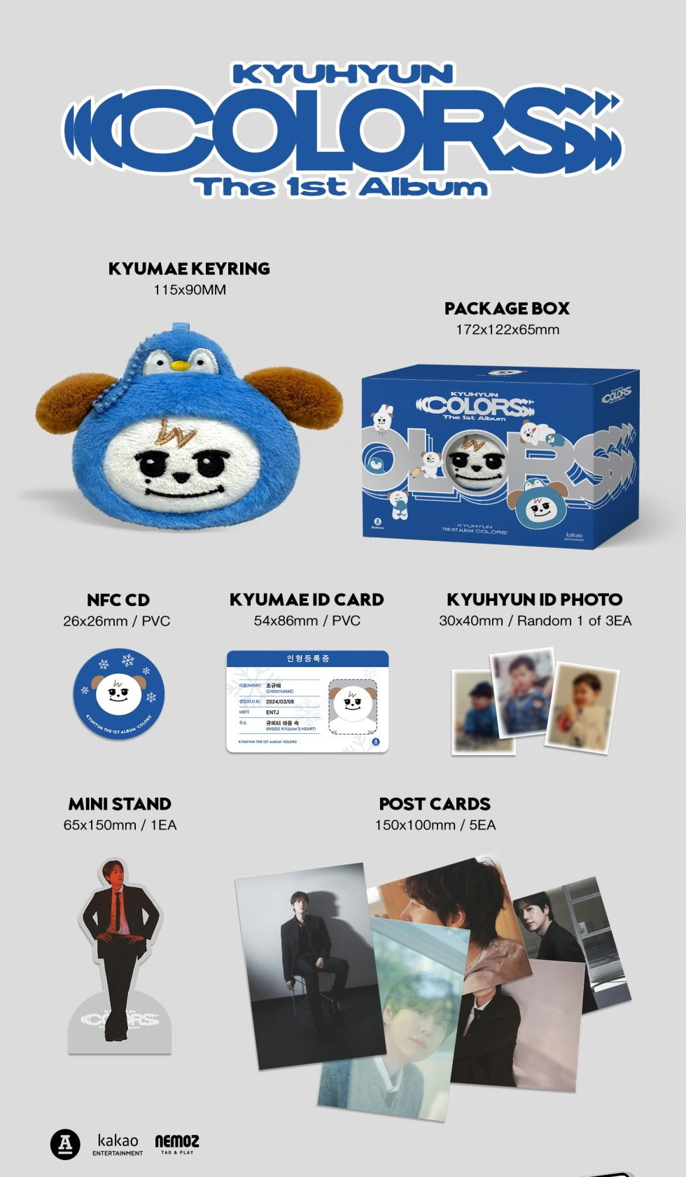 Kyuhyun (Super Junior) - 1st Album COLORS KYUMAE Keyring Version