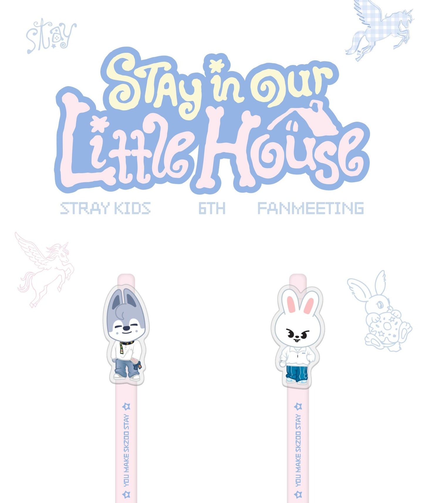 (PRE-ORDER 2026-07-30) Stray Kids - 6th Fanmeeting [STAY in Our Little House] SKZOO GEL PEN (8 Versions)(POB Included Based on Order Amount)