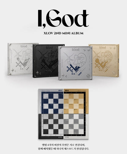 (PRE-ORDER 2026-05-28) XLOV - 2nd Mini Album [I,God] (4 Versions) Set