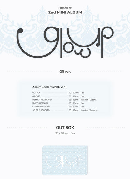 RESCENE - 2nd Mini Album Glow Up - QR Version (2 Versions)