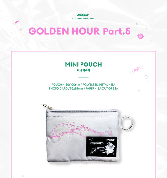 (PRE-ORDER 2026-08-31) ATEEZ - POP-UP STORE MD [GOLDEN HOUR Part.5] MINI POUCH