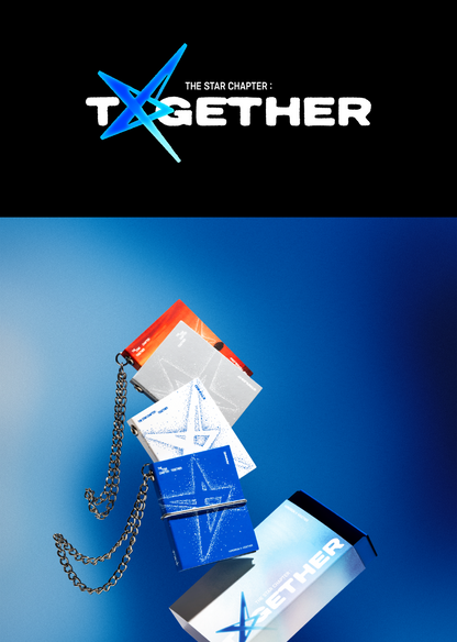 (PRE-ORDER 2025-07-21) TOMORROW X TOGETHER (TXT) - [THE STAR CHAPTER: TOGETHER] Mini Book Keyring Version (4 Versions) Random 1ea