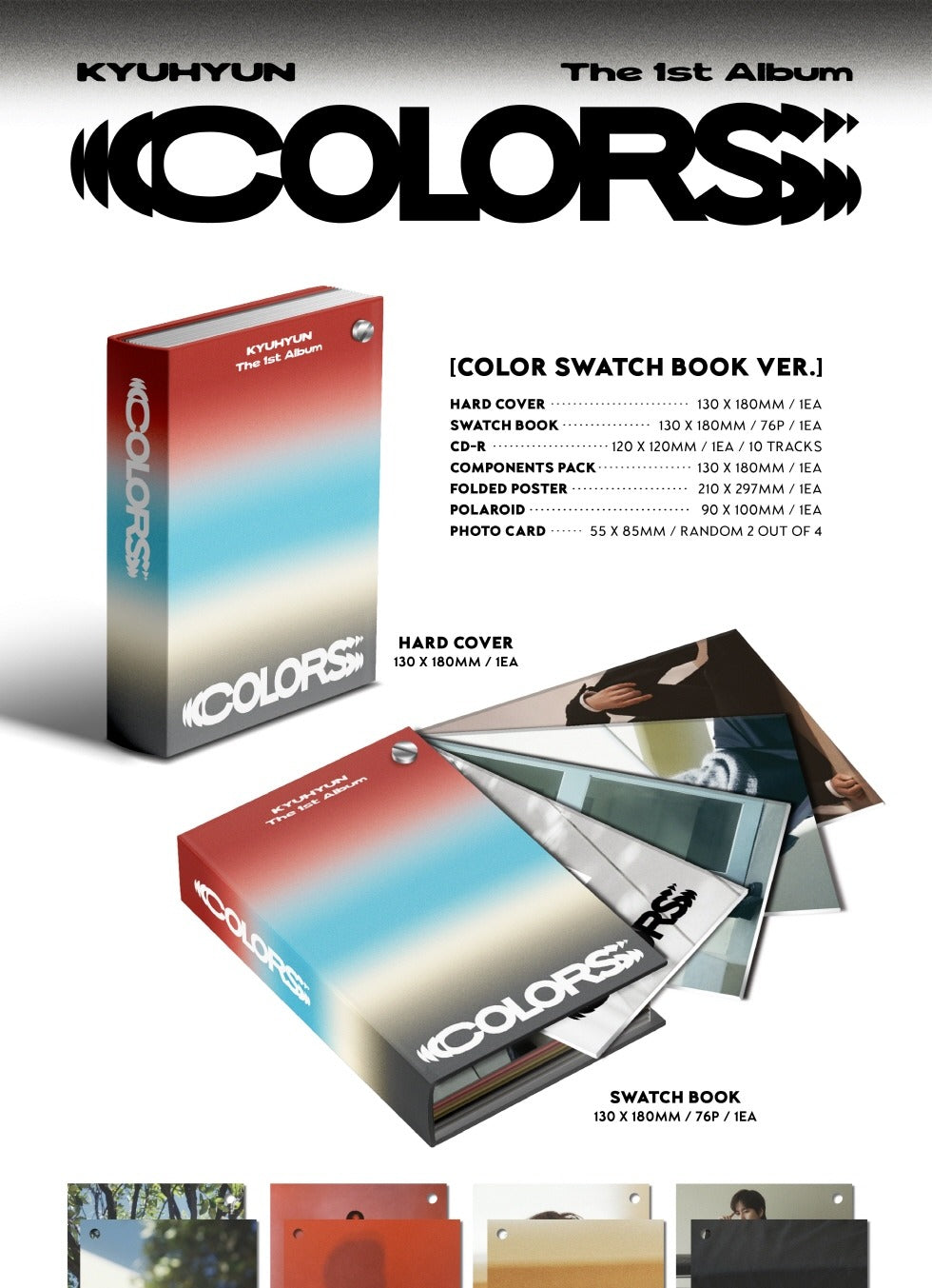 Kyuhyun (Super Junior) - 1st Album COLORS Color Swatch Book Version.