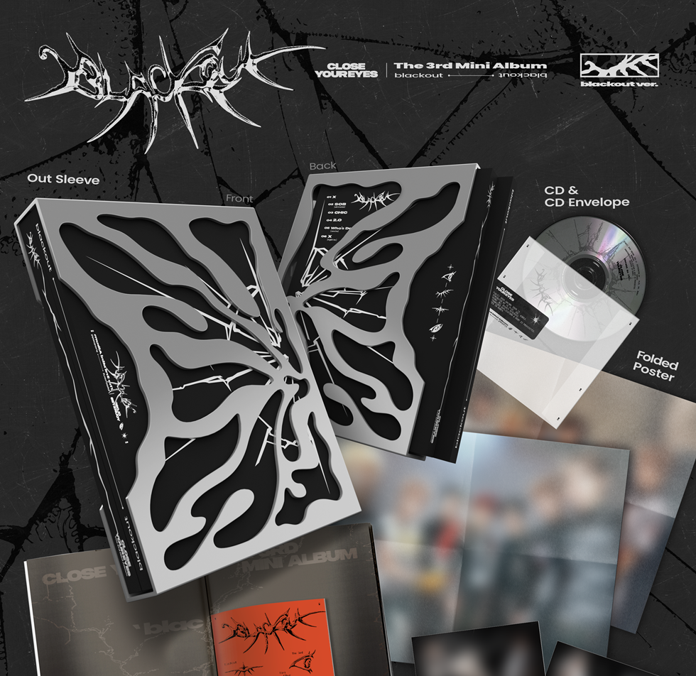(PRE-ORDER 2025-11-11) CLOSE YOUR EYES - 3rd Mini Album [blackout] blackout Version