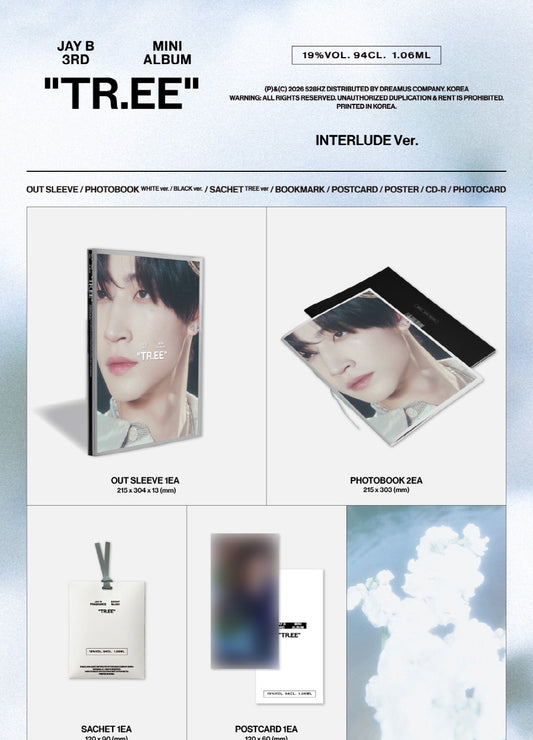 (PRE-ORDER 2026-06-10) Jay B (GOT7) - 3rd Mini Album [TR.EE] INTERLUDE Version