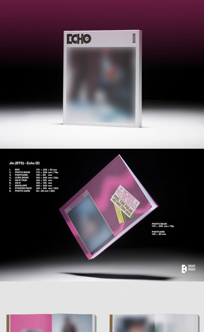 JIN (BTS) - 2nd Mini Album [Echo] (3 Versions).
