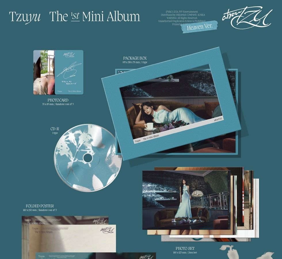 Tzuyu (Twice) 1st Mini Album abouTZU Heaven Version (POB