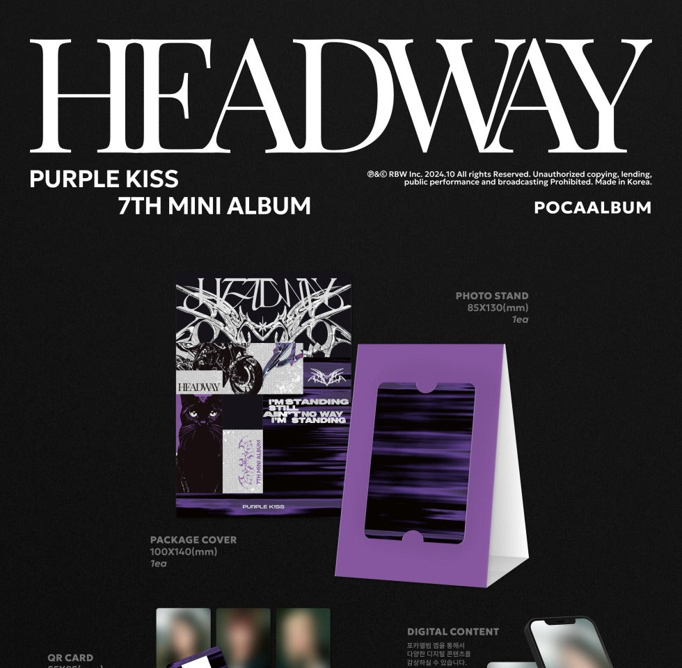 Purple Kiss - 7th Mini Album Headway POCAALBUM Version.