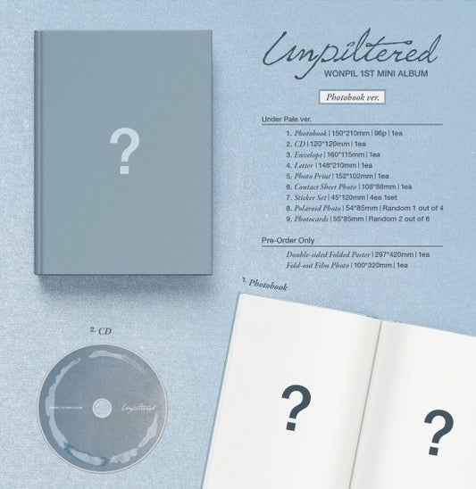 Wonpil (Day6) - 1st Mini Album [Unpiltered] Photobook Version (2 Versions)(RESTOCK 2026-05-18)