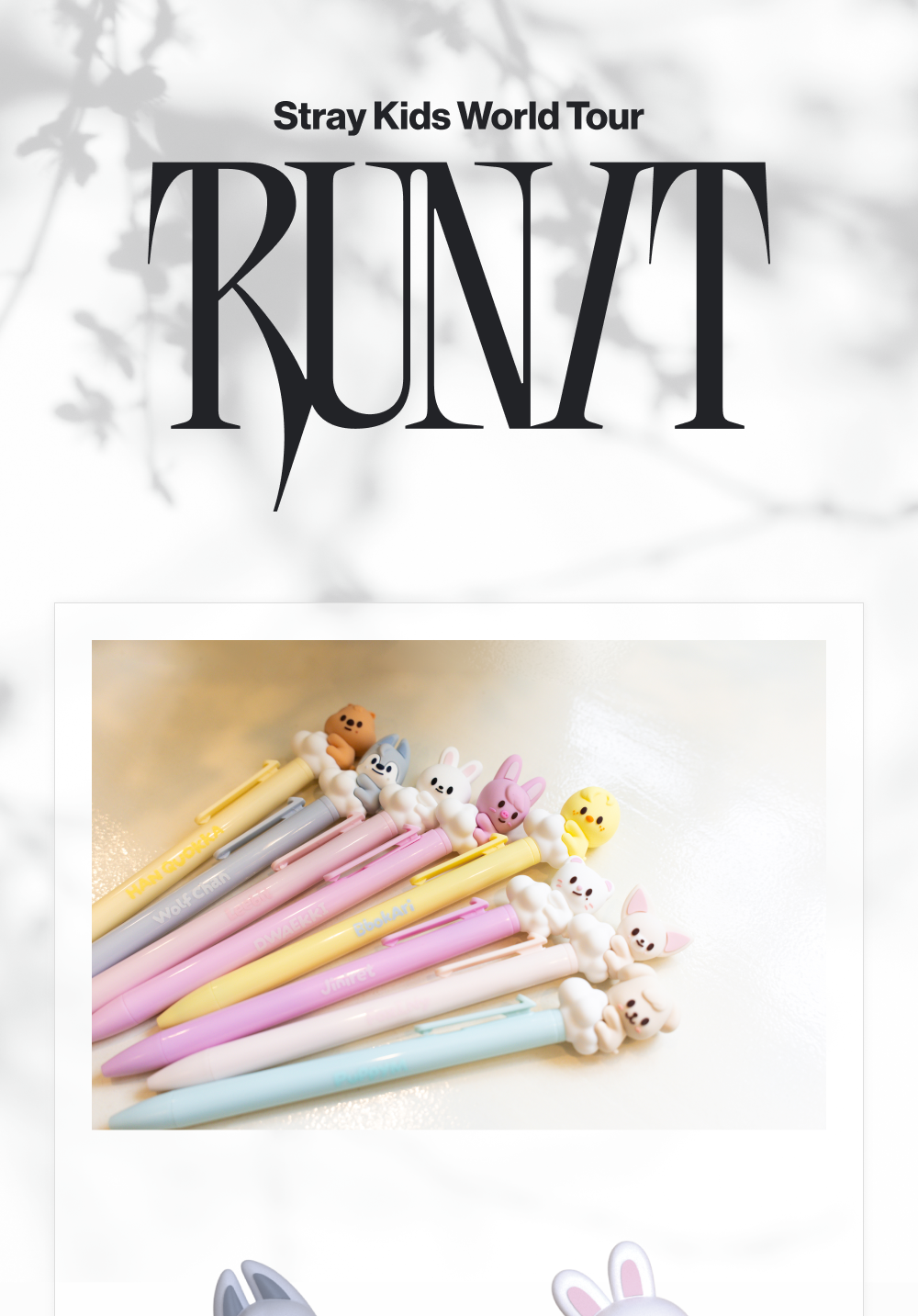 (PRE-ORDER 2026-11-16) Stray Kids - [Stray Kids World Tour <RUN IT SEOUL> Merch] SKZOO FIGURE PEN - RUN IT (POB Included Based on Order Amount)