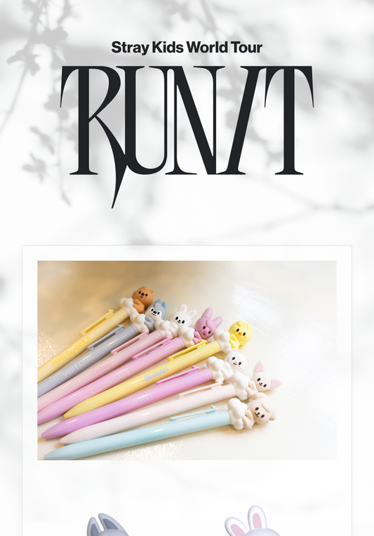 (PRE-ORDER 2026-11-16) Stray Kids - [Stray Kids World Tour <RUN IT SEOUL> Merch] SKZOO FIGURE PEN - RUN IT (POB Included Based on Order Amount)
