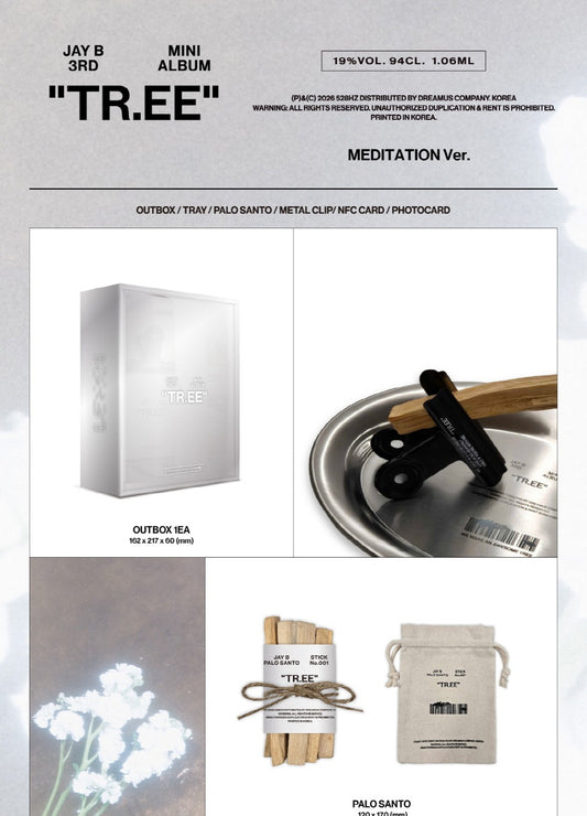 (PRE-ORDER 2026-06-10) Jay B (GOT7) - 3rd Mini Album [TR.EE] MEDITATION Version