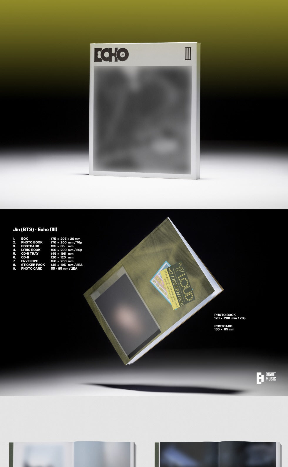BTS JIN ソロアルバム ECHO 3形態 未開封 JIN (BTS) - 2nd Mini Album [Echo] (3 Versions) Random 1ea – K-Towns