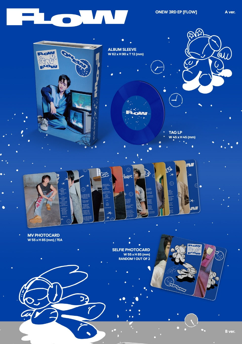 Onew (SHINee) 3rd Mini Album Flow Nemo Version (3 Versions).