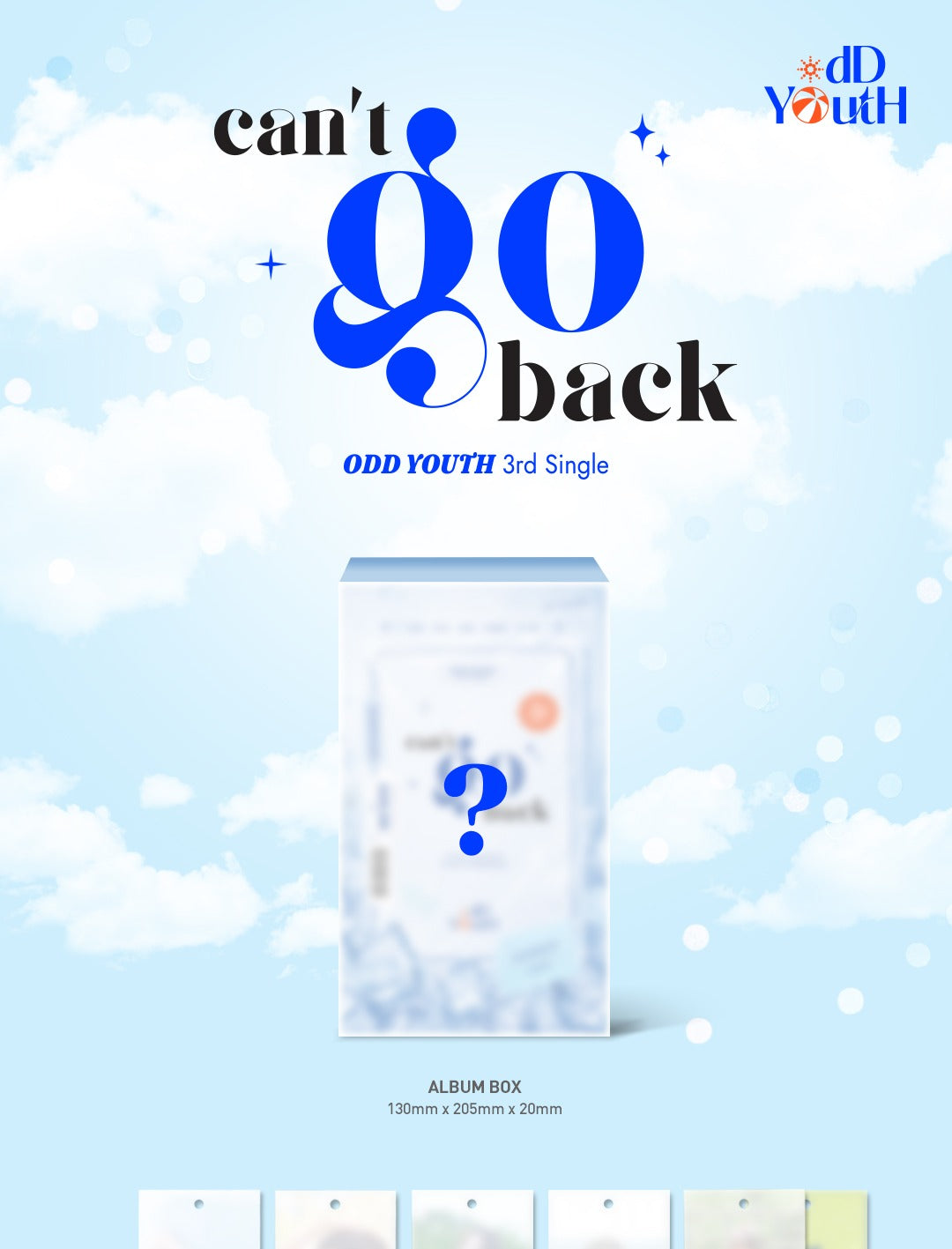 (PRE-ORDER 2026-08-25) ODD YOUTH - 3rd Single Album [can't go back](3 Versions)