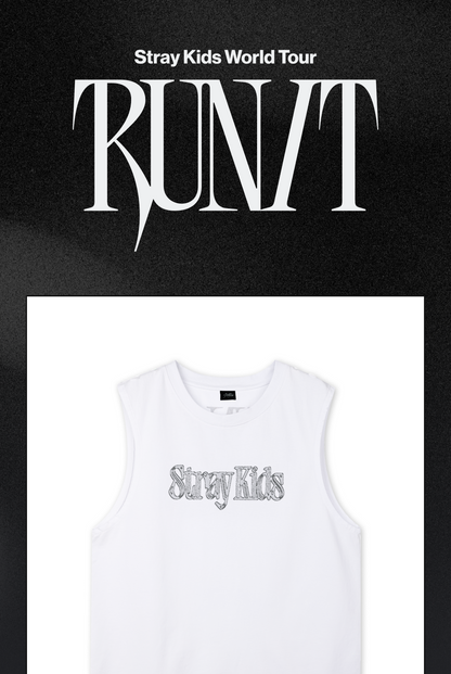 (PRE-ORDER 2026-11-16) Stray Kids - [Stray Kids World Tour <RUN IT SEOUL> Merch] SLEEVELESS TOP - RUN IT (POB Included Based on Order Amount)