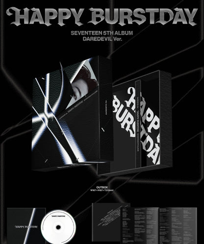 SEVENTEEN - 5th Album [HAPPY BURSTDAY] DAREDEVIL Version (12 Versions) Random 1ea.