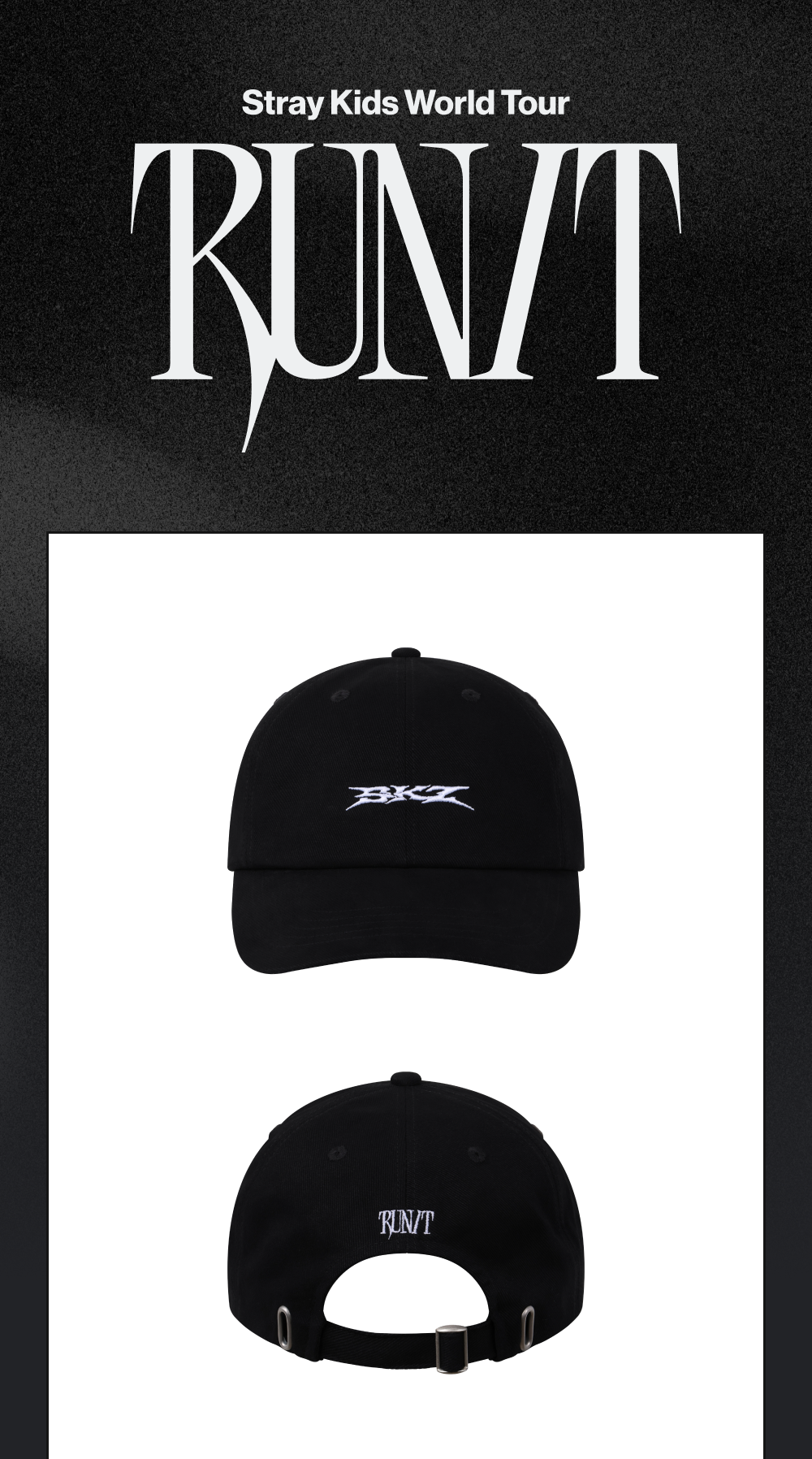 (PRE-ORDER 2026-11-16) Stray Kids - [Stray Kids World Tour <RUN IT SEOUL> Merch] BANDANA BALL CAP - RUN IT (POB Included Based on Order Amount)