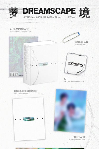 (PRE-ORDER 2026-10-19) Jeonghan×Joshua 정한×조슈아 (Seventeen) - 1st Mini Album [DREAMSCAPE] KiT Version
