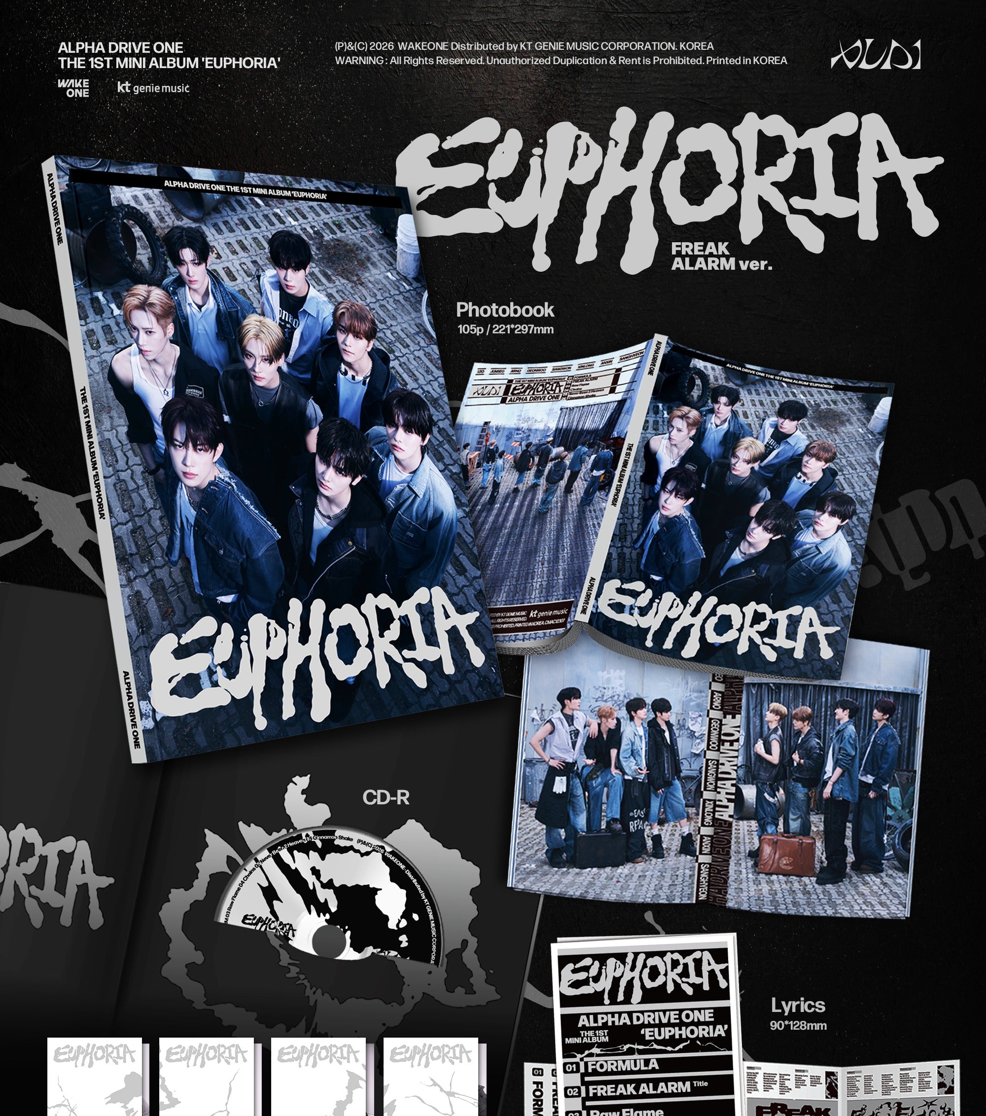 【サンウォン】ALD1 EUPHORIA (FREAK ALARM) ALPHA DRIVE ONE (ALD1) 1st Mini Album 