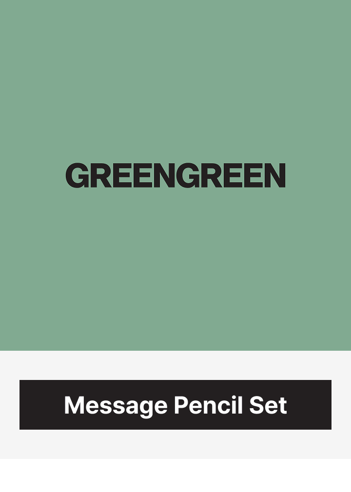 (PRE-ORDER 2026-05-26) CORTIS - The 2nd EP [GREENGREEN] Official Merch [Message Pencil Set]