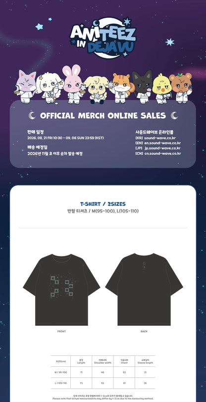 (PRE-ORDER 2026-11-15) ATEEZ x ANITEEZ - POP-UP [ANITEEZ IN DEJA VU] T-SHIRT (POB Included Based on Order Amount)