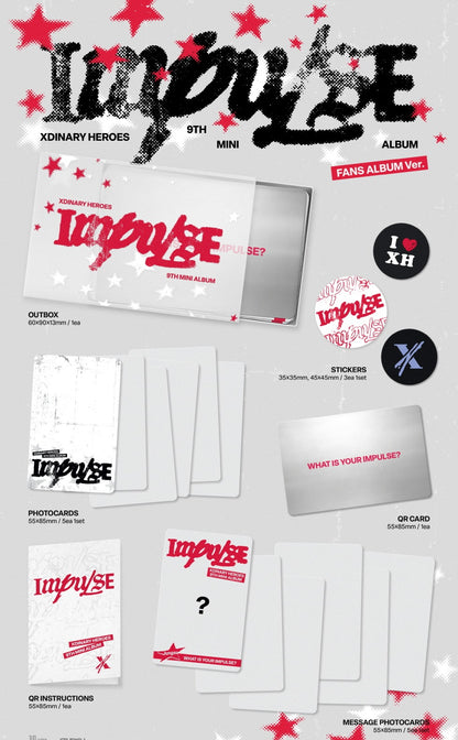 (PRE-ORDER 2026-10-12) Xdinary Heroes - 9th Mini Album [Impulse] Fans Album Version