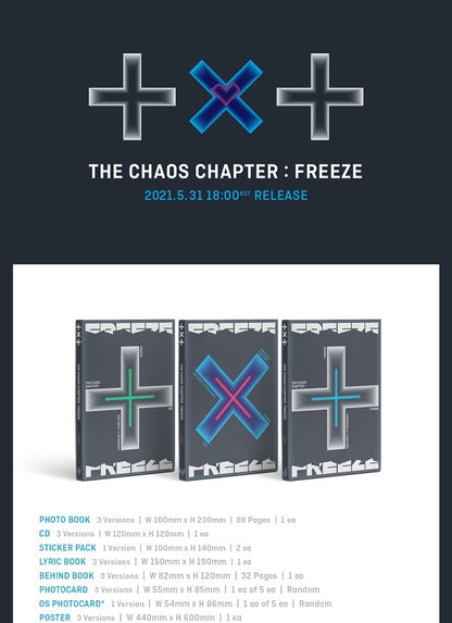 TOMORROW X TOGETHER (TXT) - 2ND ALBUM [THE CHAOS CHAPTER - FREEZE] (3 versions).
