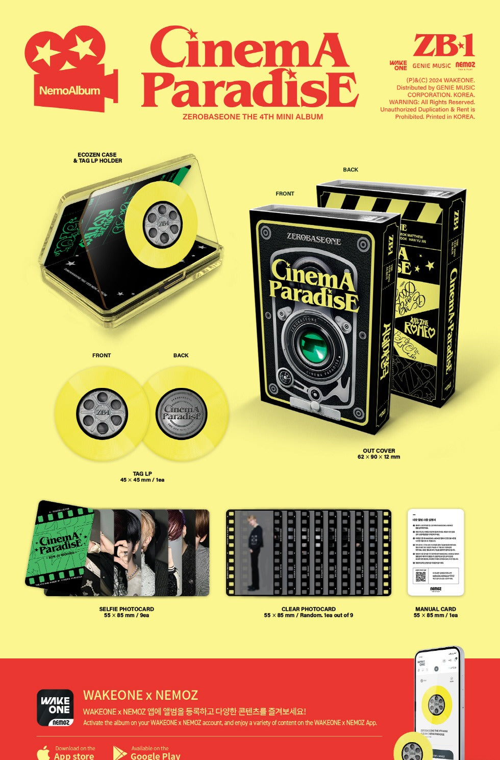 Zerobaseone 4th Mini Album Cinema Paradise film Version – K-Towns
