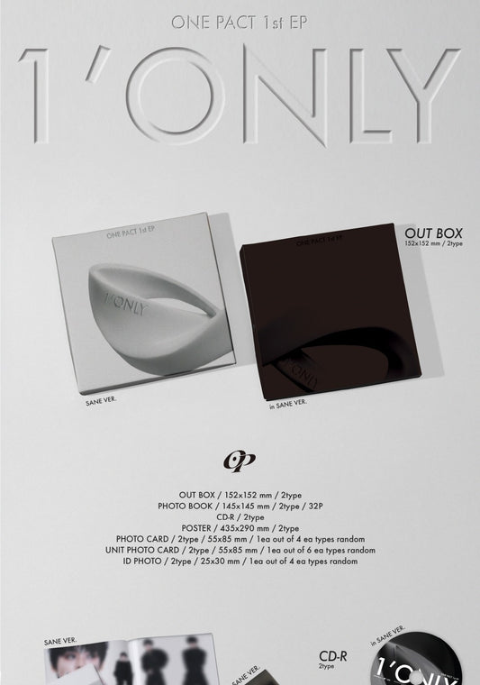 (PRE-ORDER 2026-02-26) ONE PACT - 1st EP Album [1'ONLY] (2 Versions) Set