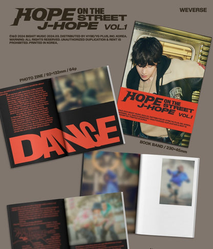 J-HOPE Hope On The Street Vol. 1 Weverse Albums Version.