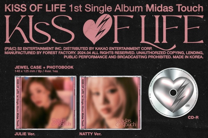 Kiss Of Life 1st Single Midas Touch Jewel Version (4