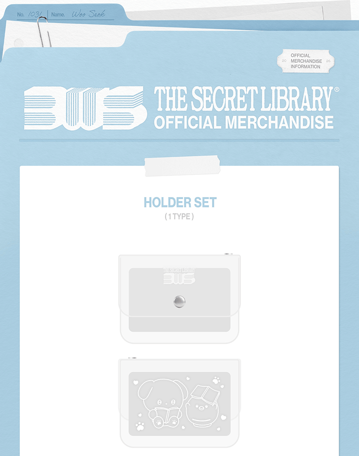 (PRE-ORDER 2026-09-04) BYEON WOO SEOK - [2026 BWS Asia Fanmeeting Tour <The Secret Library> in Seoul MD] Holder Set