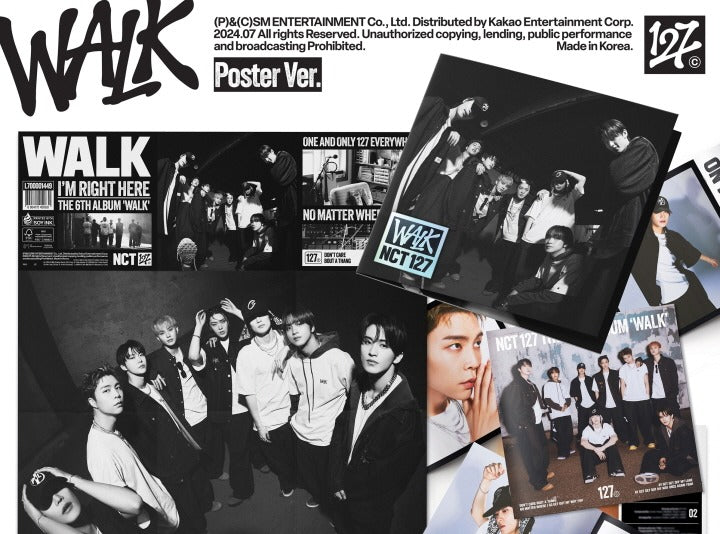 NCT 127 6th Album WALK Poster Version.