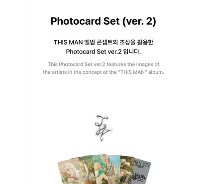 JEONGHAN X WONWOO Seventeen THIS MAN Photocard Set (2 Versions)(Limited Quantity).