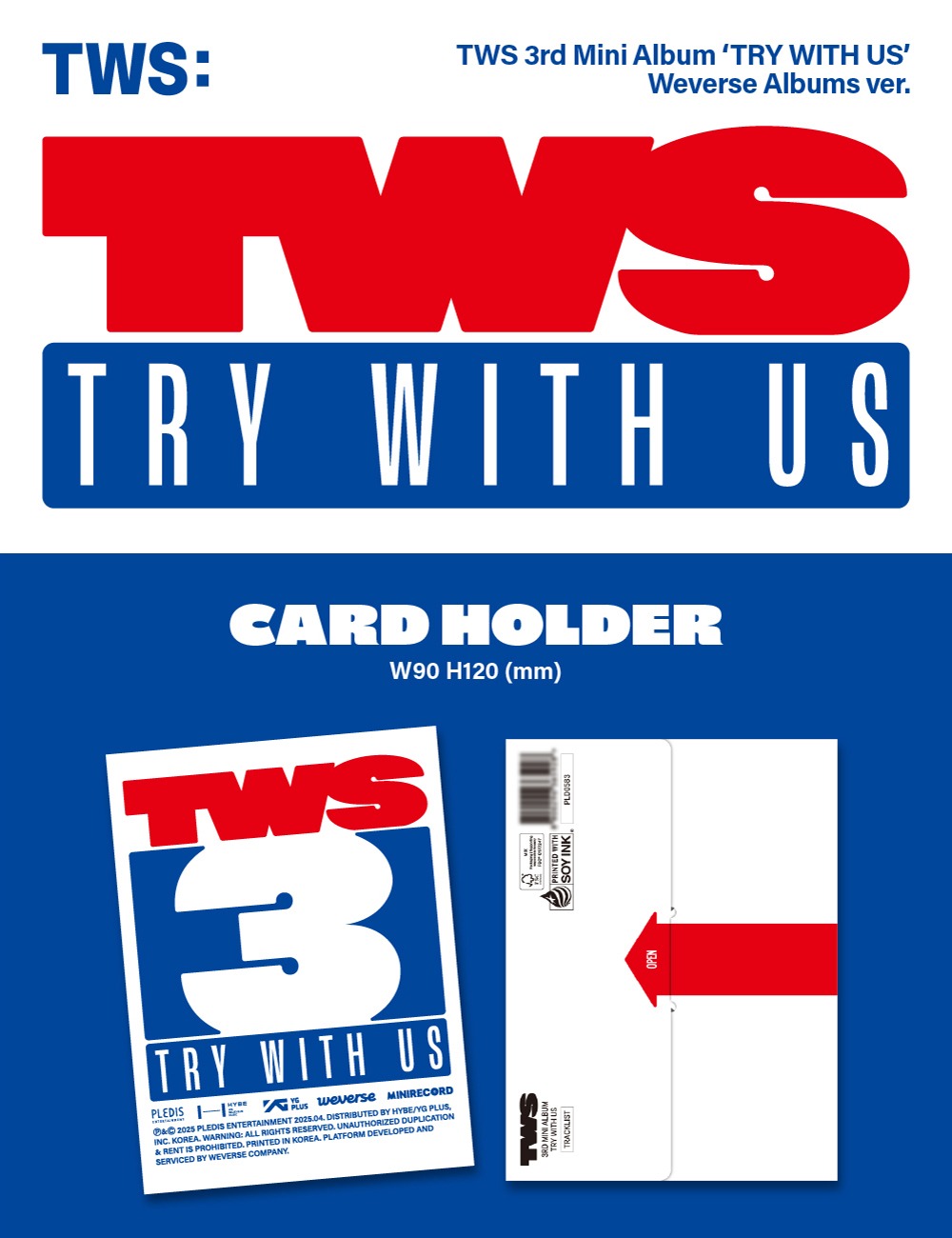 TWS - 3rd Mini Album [TRY WITH US] Weverse Albums Version.