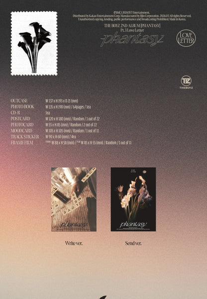 The Boyz 2nd Album Phantasy PT.3 Love Letter (2 Versions).