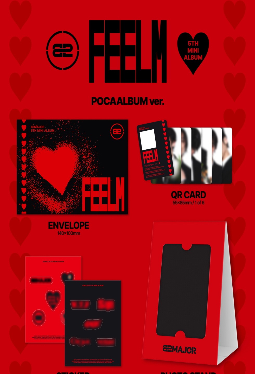 (PRE-ORDER 2026-04-29) 82MAJOR - 5th Mini Album [FEELM] POCA Version