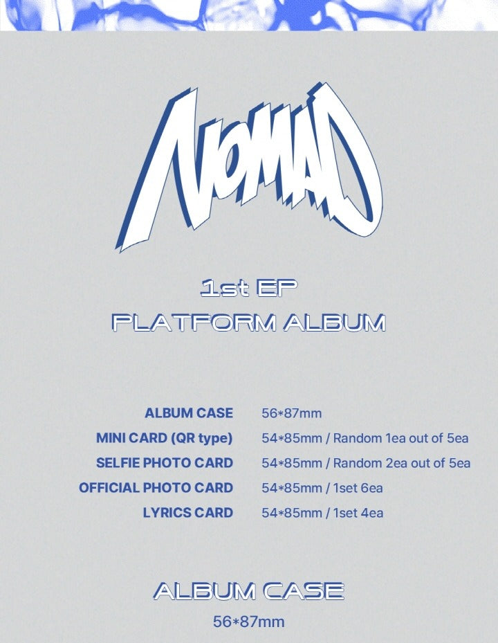 NOMAD 1st EP Album NOMAD Cali Version Platform Album.