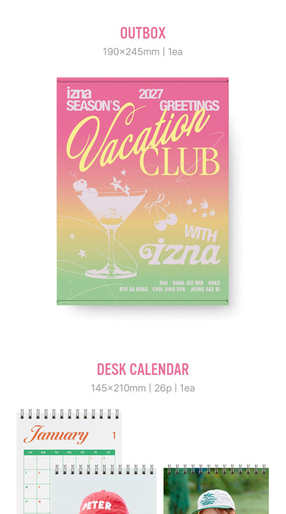 (PRE-ORDER 2026-12-18) izna - 2027 Season's Greetings [VACATION CLUB with izna](🎁POB Included - Pre-order only)