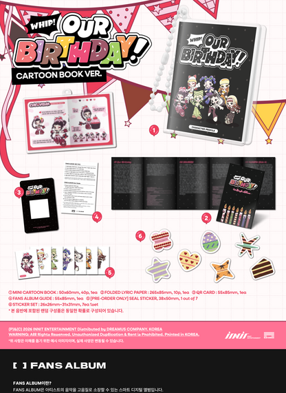 OURBIRTHDAY 아워벌스데이 - 1st Single Album [Our Birthday] CARTOON BOOK Version