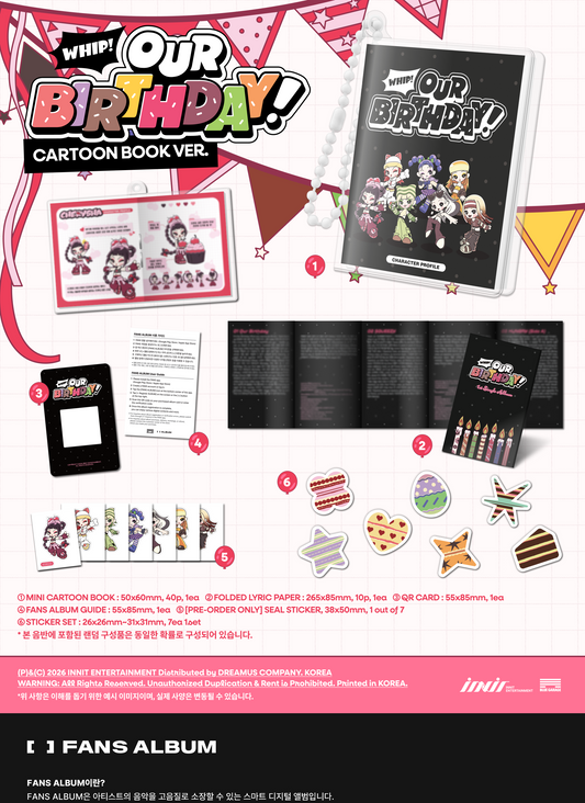 OURBIRTHDAY 아워벌스데이 - 1st Single Album [Our Birthday] CARTOON BOOK Version