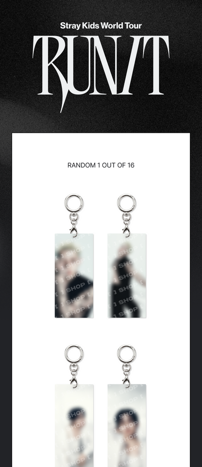 (PRE-ORDER 2026-11-16) Stray Kids - [Stray Kids World Tour <RUN IT SEOUL> Merch] SECRET ACRYLIC KEYRING - RUN IT (POB Included Based on Order Amount)