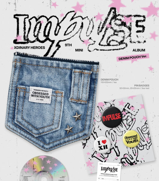 (PRE-ORDER 2026-10-12) Xdinary Heroes - 9th Mini Album [Impulse] Denim Pouch Version