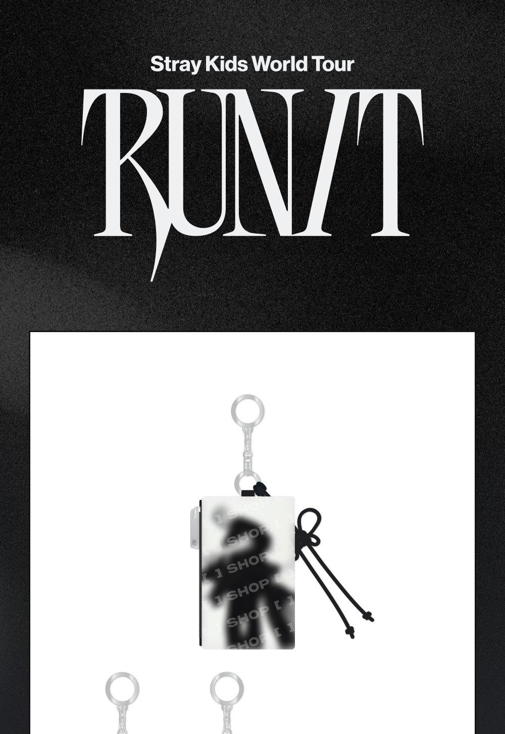 (PRE-ORDER 2026-11-16) Stray Kids - [Stray Kids World Tour <RUN IT SEOUL> Merch] CARD HOLDER KEYRING - RUN IT (POB Included Based on Order Amount)