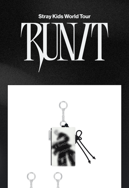 (PRE-ORDER 2026-11-16) Stray Kids - [Stray Kids World Tour <RUN IT SEOUL> Merch] CARD HOLDER KEYRING - RUN IT (POB Included Based on Order Amount)