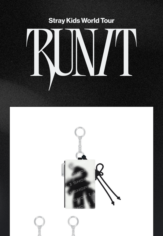 (PRE-ORDER 2026-11-16) Stray Kids - [Stray Kids World Tour <RUN IT SEOUL> Merch] CARD HOLDER KEYRING - RUN IT (POB Included Based on Order Amount)