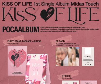 Kiss of Life 1st Single Album Midas Touch Pocaalbum