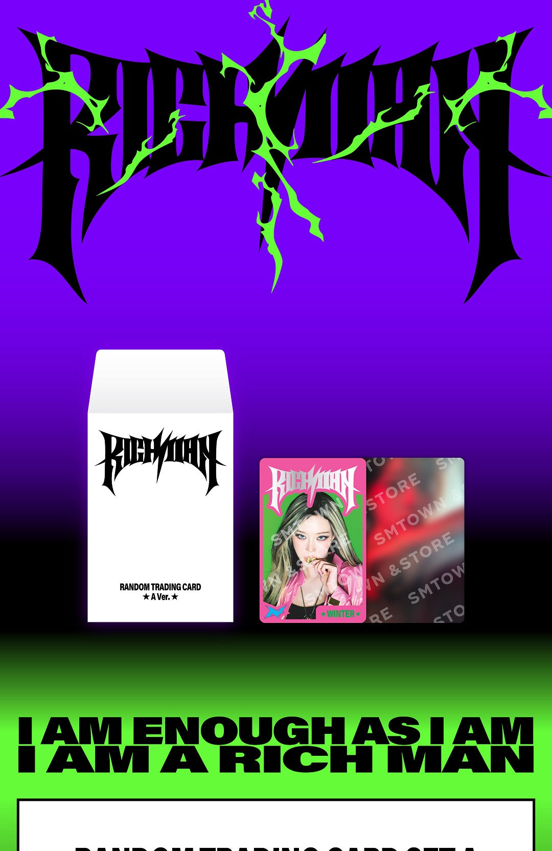 (PRE-ORDER 2025-11-27) aespa - 6th Mini Album [Rich Man] POP-UP MD (Random Trading Card Set) (2 Versions)